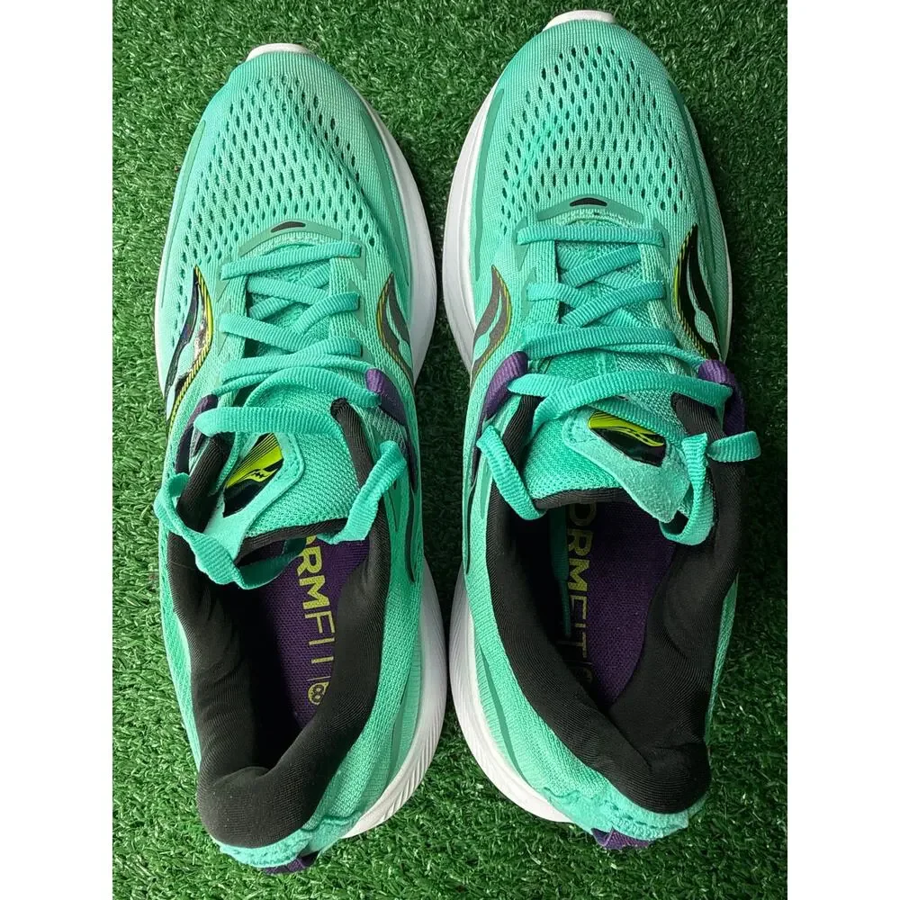 Saucony Ride 15 Running Shoes Cool Mint Zest Womens Size 9